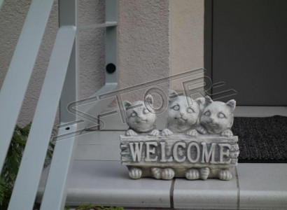 Sign Welcome Cats Cat Welcome Signs Garden Figure
